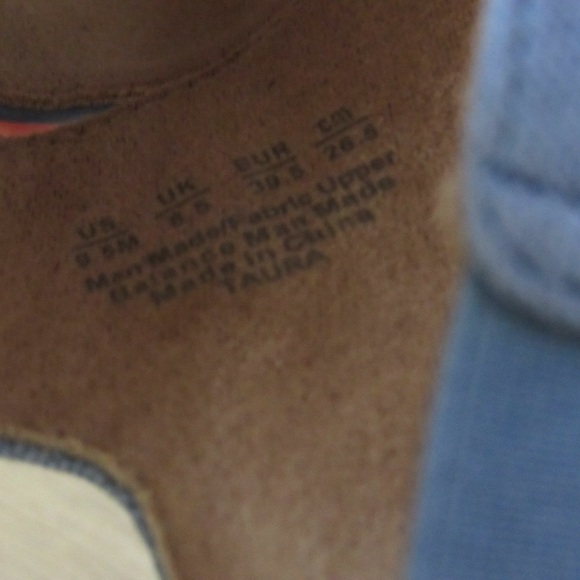 Lifestride Taura Sandals 9.5 Blue Slip On Open Toe Faux Leather Classic - Picture 9 of 9